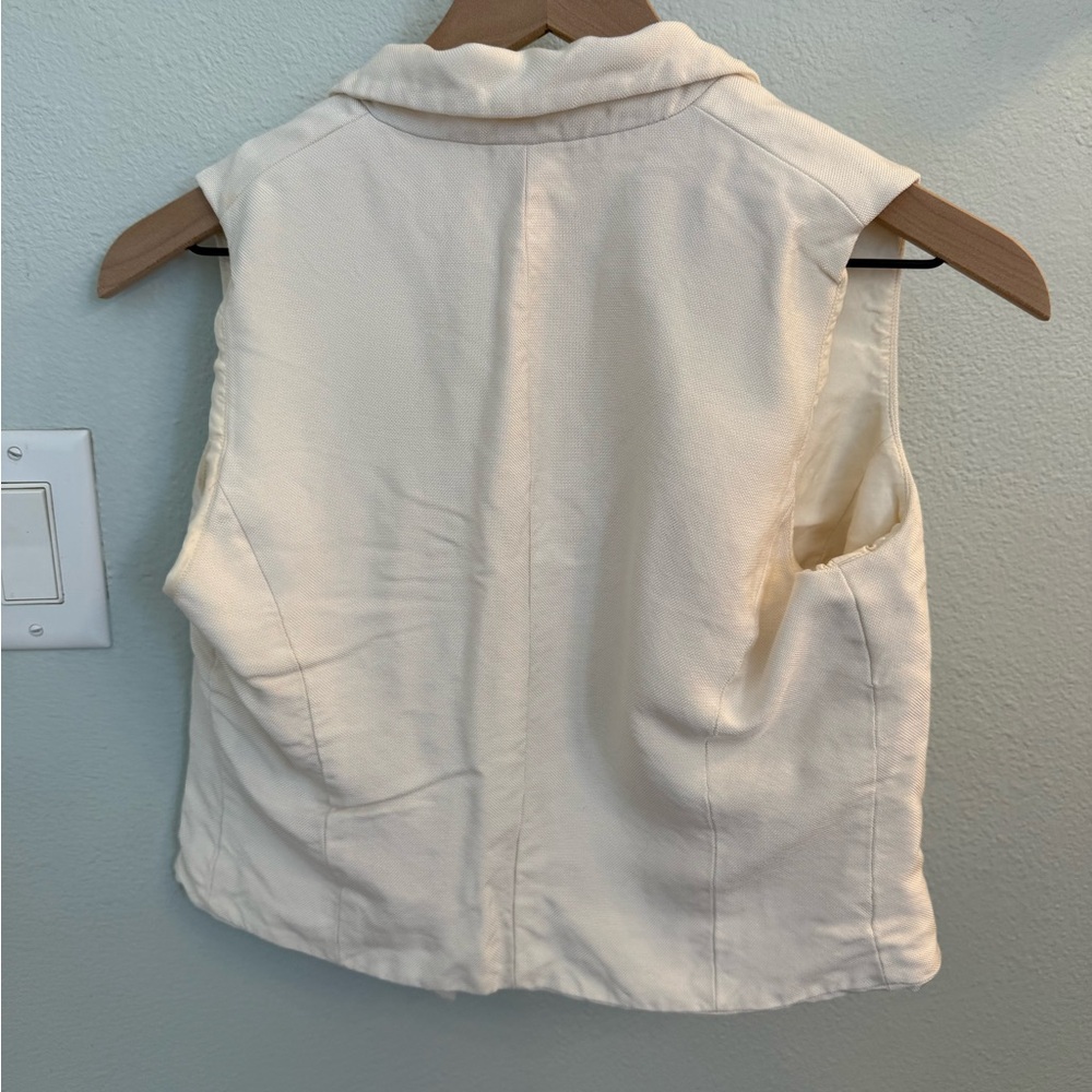 Ralph Lauren Collection vest Jacket Ecru, Viscose silk - Picture 5 of 5